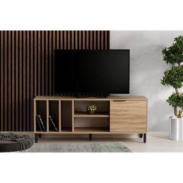 Meuble TV design Kalune | 140cm de largeur | Couleur chêne