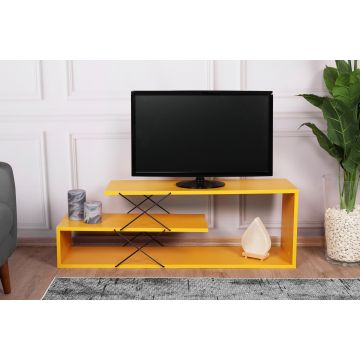 Geel TV-meubel | 100% Melamine Gecoat | Talrijke Planken