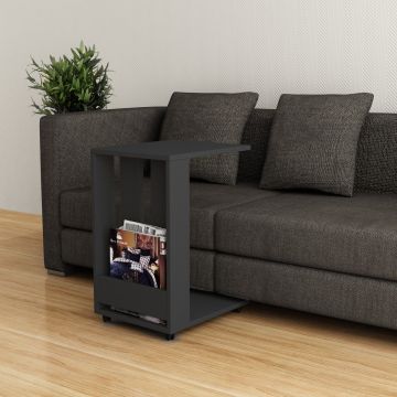 Woody Fashion Side Table | Mélaminé |18mm | Anthracite