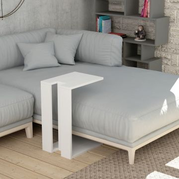 Woody Fashion Side Table | 18mm Epaisseur | 30x57x40 cm | Blanc