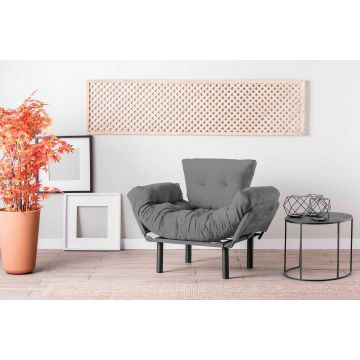Verstelbare fauteuil Del Sofa | 95 x 70 x 85 cm | Grijs