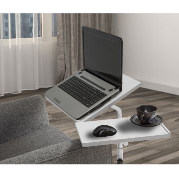 Sapphire Laptop Stand | 18mm d'épaisseur | Cadre en métal blanc