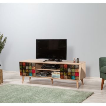 TV-meubel Vella | 100% Gemelamineerd | Eikenkleur