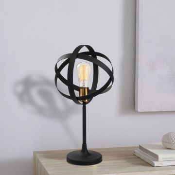 Opviq Tafellamp | Metalen Lamp | 24 cm Diameter | 50 cm Hoogte