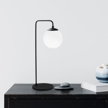 Fulgor Lampe de table | Corps en métal | Bouchon en verre | 17x25x55 cm