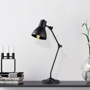 Fulgor Metalen Lamp | Zwart Goud | 40W E14