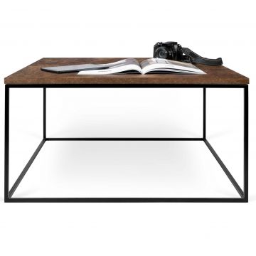 Salontafel Gleam 75x75 - roest/staal