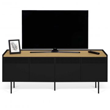 Tv-meubel Renée 160cm - eik/zwart