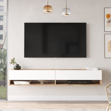 Locelso TV-meubel - 180cm Breed | Atlantic Pine Wit