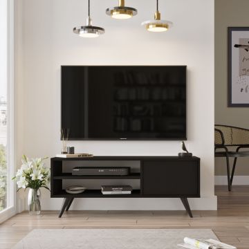 Locelso TV-meubel | 100% Melamine coating | Zwart