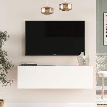 Locelso TV-meubel | 100% Melamine plaat | 18mm dikte | Atlantic Pine Wit
