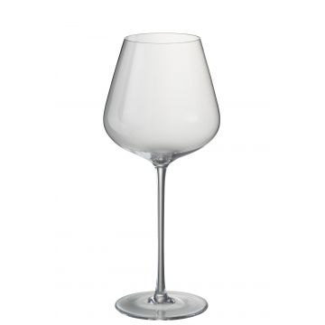 Drinkglas breed rode wijn kristalglas transparant
