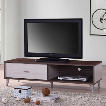 Tv-meubel Rumbo 120cm - bruin/wit
