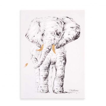 Schilderij olifant 30x40cm