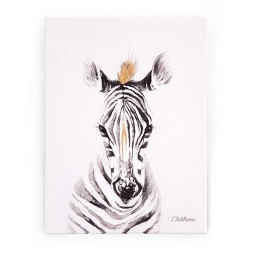 Schilderij zebra 30x40cm