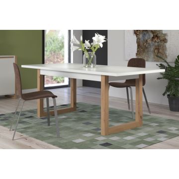 Table de salle à manger à rallonge Dakota | 160 x 90 x 75 cm | Décor Artisan Oak