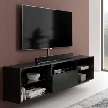 Tv-meubel Damien 140cm - zwart