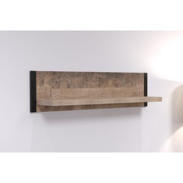 Wandplank Emile | 110 x 23 x 28 cm | Tobacco Brown Oak-decor