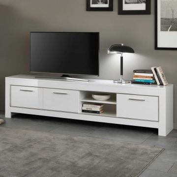Tv-meubel Modena 207 cm - hoogglans wit
