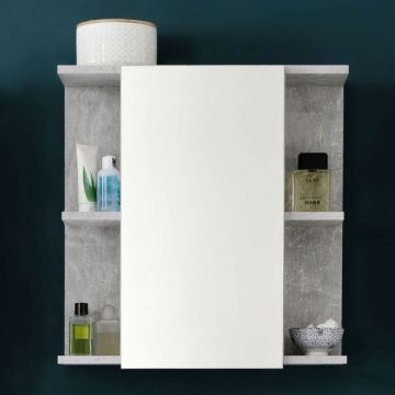 Armoire de toilette Nano | 60 x 20 x 62 | Décor pierre béton
