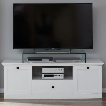 Tv-meubel Brandson Baxter | 139 x 41 x 49 cm | Wit