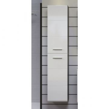 Armoire colonne Riva | 35 x 33 x 170 cm | Smoky Silver