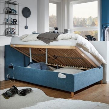 Kofferbed Cool | 90 x 200 cm | Blauw design