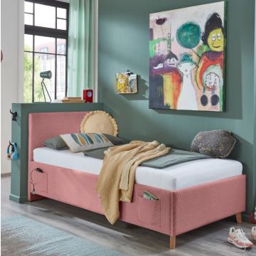 Kofferbed Cool | 140 x 200 cm | Roze design