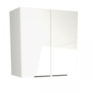 Badkamerhangkast Glam 60cm 2 deuren - hoogglans wit