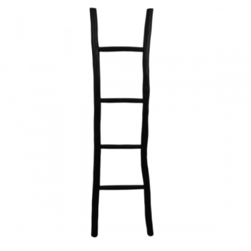 Decoratieve ladder Lydie 150cm - zwart