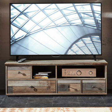 TV-meubel Clem 130cm 4 lades - driftwood