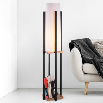 Lampana Vloerlamp | Metalen Lamphuis | Zwart Koper