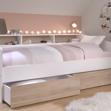 Lot de tiroirs pour lit d'enfant Sleep - décor chêne