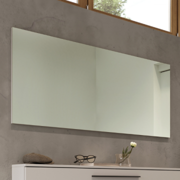 Miroir Jonas 140x60cm avec bord en beige cachemire