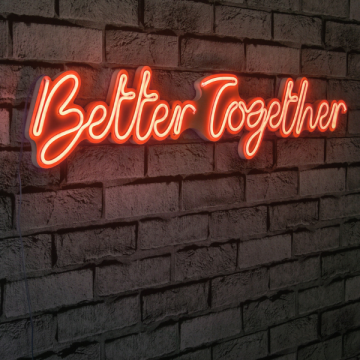 Neonverlichting Better Together - Wallity reeks - Oranje