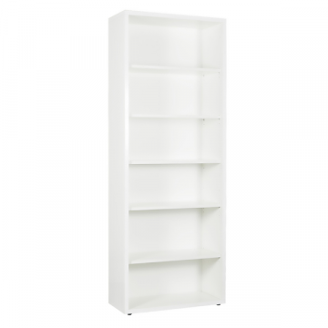 Open boekenkast Da Vinci | 81,6 x 35,5 x 217,2 cm | High Gloss White-design