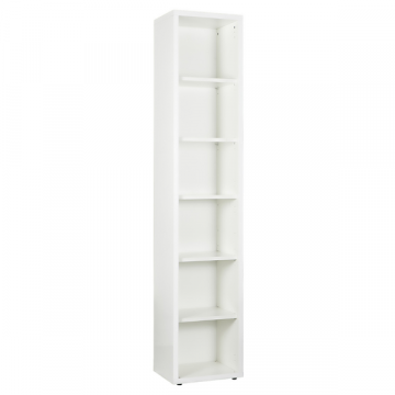 Open boekenkast Disegno | 44 x 35,7 x 217,2 cm | High Gloss White-design