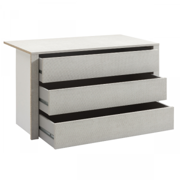 Meuble à tiroirs pour armoires Systema | 99 x 50,9 x 69,3 cm | Gris