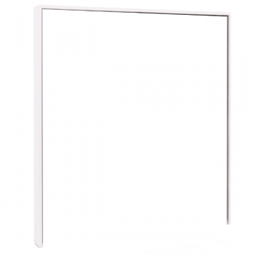 Passe-partout pour armoires Systema | 213,4 x 25,2 x 227,4 cm | Top Matt White design