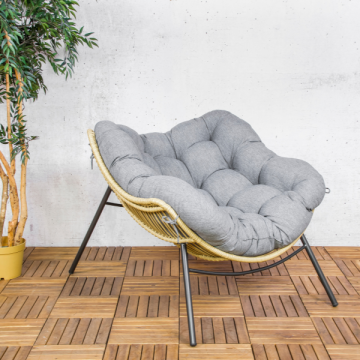 Relaxstoel Elise - 96x115x84 cm - Geel