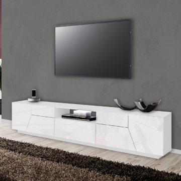 tv-meubel Alien | 220,1 x 43 x 46 cm | High Gloss White
