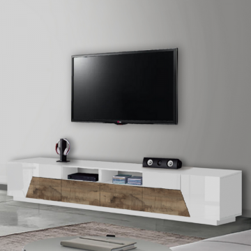tv-meubel Alien | 260 x 43 x 46 cm | White & Maple Pereira Design