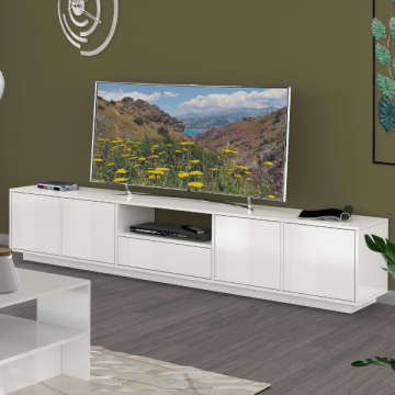 tv-meubel Orlando | 220 x 41,5 x 46 cm | High Gloss White