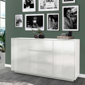 Dressoir Orlando | 160 x 41,5 x 86 cm | High Gloss White