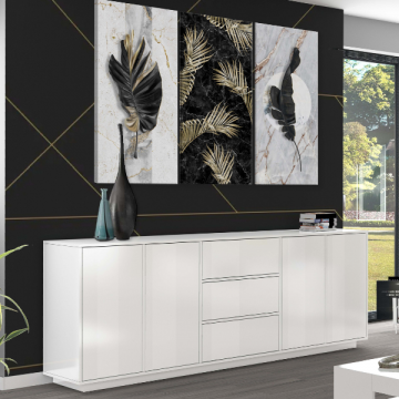 Dressoir Orlando | 220 x 41,5 x 86 cm | High Gloss White