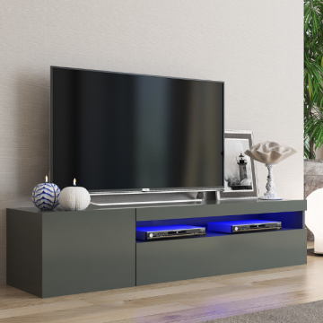 tv-meubel Cosmopolitan | 155 x 40 x 36,5 cm | Antraciet