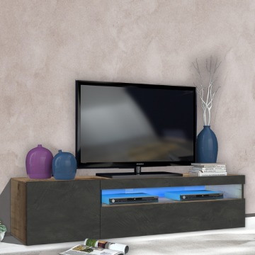 Meuble TV Cosmopolitan | 155 x 40 x 36,5 cm | Ardesia & Maple Pereira design