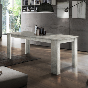 Table de salle à manger extensible Jesi | 140 x 90 x 75 cm | Concrete design