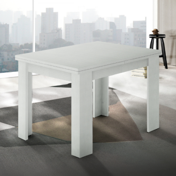 Table de salle à manger à rallonge Jesi | 90 x 90 x 75 cm | White Larch design