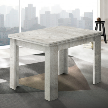 Table de salle à manger extensible Jesi | 90 x 90 x 75 cm | Concrete design